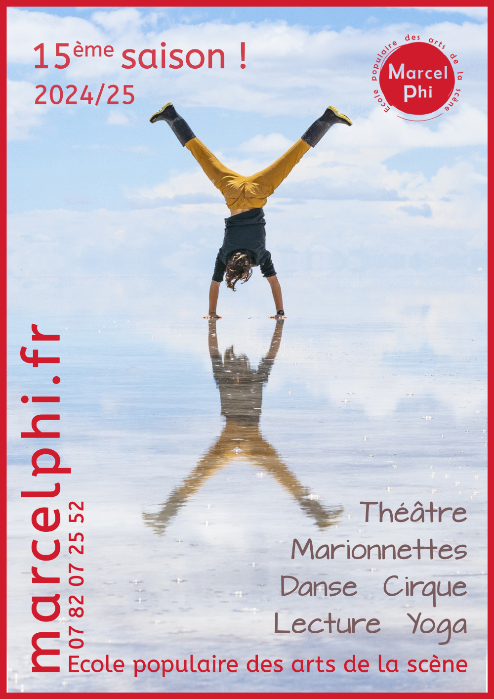 Affiche école de théâtre Marcel philibert saison 2024-2025 - Théâtre, Lecture, Danse, Yoga, Marionnettes